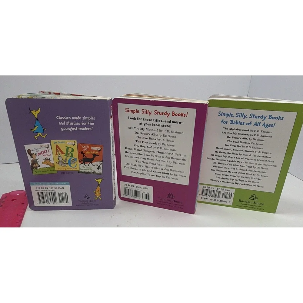 Dr. Suess's Card Books Lot Of 3 - The Alphabet Book, Oh The Thinks You Can Think